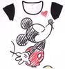 Dámske tričko , Minnie Mouse (LS1024) | Veľkosť: XS | Čierna
