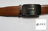 Pansky kožený opasok | Veľkosť: 90 cm | Svetlohnedá