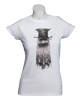Dámske tričko " Mr. Ghost" | Veľkosť: S | Biela