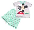 Detské pyžamo so šortkami a krátkym rukávom, Mickey | Veľkosť: 92-98 | Sivo-zelená