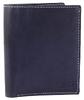 Pánska peňaženka AKZENT z pravej kože na výšku (modrá)