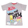 Chlapčenské tričko s krátkym rukávom, Bart | Veľkosť: 128-134 | Sivá