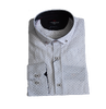 Pánska Regular Fit košeľa s dlhým rukávom | Veľkosť: M | Biela / modré a červené bodky
