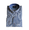 Pánska Regular Fit košeľa s dlhým rukávom | Veľkosť: M | Svetlomodrá / Pásiky a modré vrtulníky
