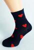 Bláznivé dámske ponožky Srdcia | Veľkosť: 37-40 | Červená