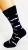 Bláznivé ponožky Fúzy | Veľkosť: 40-43 | Čierna