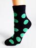 Bláznivé detské ponožky Zelené Bodky | Veľkosť: 33-36 | Zelená