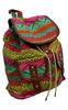 Plátený ruksak s indiánskym motívom 369201 | Zelenoružová