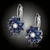 Náušnice Brillance Marquise - Royal Blue