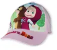 Detská šiltovka "Máša a medveď" (0381) | Veľkosť: Obvod hlavy: 52 cm | Svetloružová