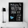 Dekoračná cedula "Milujem ťa...včera si ma štval"