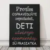 Dekoračná cedula "...deti sú prasiatka"