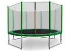 Trampolína Aga SPORT PRO s ochrannou sieťou (335 cm / Dark Green)
