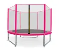Trampolína Aga SPORT PRO s ochrannou sieťou (305 cm / Pink)