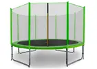 Trampolína Aga SPORT PRO s ochrannou sieťou (366 cm / Light Green)