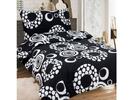 Bavlnené posteľné obliečky na jednolôžko BRITA BLACK | Veľkosť: 1 sada | Čierna