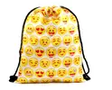 Vrecúško s designovou potlačou | Biela / EMOTICONS