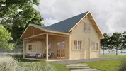 Dvojposchodová zrubová chata Versailles (4 izby / 127 m²)