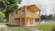 Zrubová chata Toulouse (7 izieb / 91 m²)