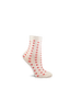 Srdiečkové ponožky Folkies | Veľkosť: 34/36 | Biela + červené srdiečka