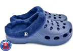 Dámske zateplené dierované Clogs FLAMEshoes A-002-M | Veľkosť: 36 | Tmavomodrá