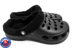 Dámske zateplené dierované Clogs FLAMEshoes A-002-M | Veľkosť: 36 | Čierna