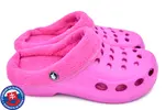 Dámske zateplené dierované Clogs FLAMEshoes A-002-M | Veľkosť: 36 | Ružová