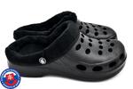 Pánske zateplené dierované Clogs FLAMEshoes A-001-M | Veľkosť: 41 | Čierna