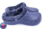 Pánske zateplené Clogs FLAMEshoes plné A-1002 | Veľkosť: 41 | Tmavomodrá