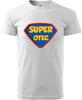Pánske tričko "Super Otec" | Veľkosť: XS | Biela