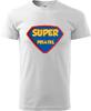 Pánske tričko "Super Priateľ" | Veľkosť: XS | Biela