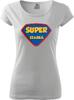 Dámske tričko "Super Starká" | Veľkosť: XS | Biela