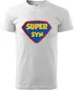 Pánske tričko "Super Syn" | Veľkosť: XS | Biela