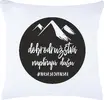 Obliečka na vankúš "Dobrodružstvá napĺňajú dušu" | Veľkosť: 40 × 40 cm | Biela