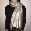 Jemný kašmírový šál | Sivá