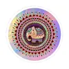 Ručne kreslené kozmetické zrkadlo (Design mandala / sloník farebný)