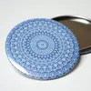 Ručne kreslené kozmetické zrkadlo (Design mandala / tvorivé myslenie)