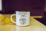 300 ml Plechový hrnček so zimným motívom (Najkrajšie Vianoce sú s rodinou)