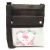 Dámska crossbody kabelka s obrázkom | Čierna / šedá