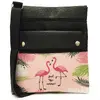 Dámska crossbody kabelka s obrázkom | Čierna / ružová