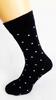 Bláznivé pánske ponožky Bodky | Veľkosť: 44-47 | Čierna
