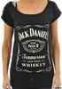 Dámske tričko Jack Daniel 's - Classic Logo (cvoky) | Veľkosť: S | Čierna
