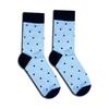 Veselé ponožky Hesty Socks (Gentleman svetlomodrý) / klasický strih | Veľkosť: 35-38