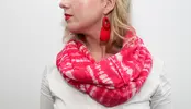 Elegantná dámska tunelová šatka | Ružová