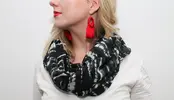 Elegantná dámska tunelová šatka | Čierna