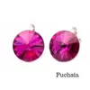 Dámske náušnice Swarovski Rivoli | Fuchsia