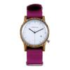 Dámske drevené hodinky Woodwear Spectro Pink | Fialová