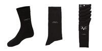 5 párov ponožiek značky 19V69 Italy (C130) | Veľkosť: 39-41 | Čierna