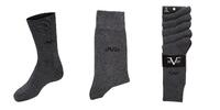 5 párov ponožiek značky 19V69 Italy (C131) | Veľkosť: 39-41 | Čierna