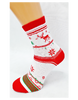 Vianočné dámske ponožky | Veľkosť: 37 - 40 | Biela / snehová vločka